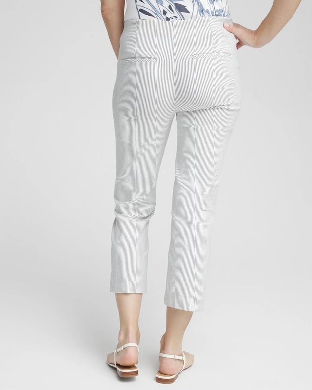 Juliet Stripe Straight Cropped Pants - image 3